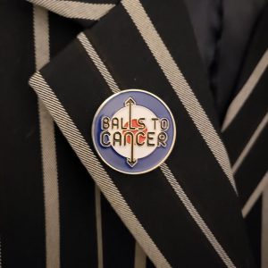 Balls to Cancer Mod badge 30mm